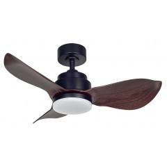 AeroAir 35" DC Ceiling Fan With Dimmable 24W Tri Tone Led In Wood Series
