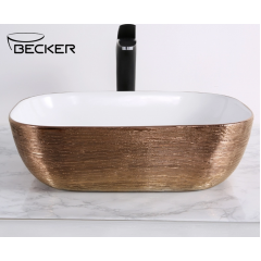Becker Olea Rose Gold Counter Top Basin