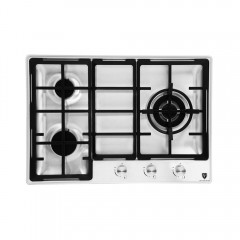 EF 70cm Stainless Steel Flush Gas Hob In 3 Burners