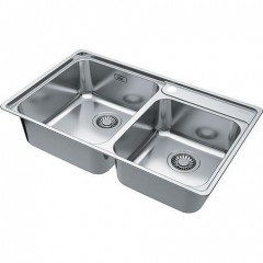 Franke Bell 790mm Drop In Stainless Steel Double Bowl Sink