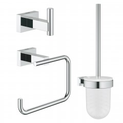 Grohe Essentials Cube City Restroom Accessories Set 3-in-1 Chrome