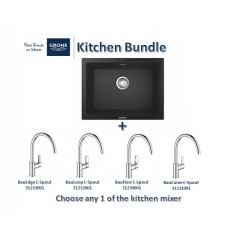 Grohe Composite Granite Sink K700 Undermount With Grohe Mixer Tap Bundle Package