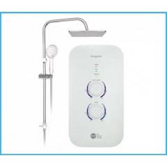 707 Kingston Instant Heater With Rain Shower In White
