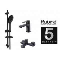 Rubine Unico Bundle Deals (OBI Hand Shower + Unico Bath Mixer +Unico Basin Mixer Tap)